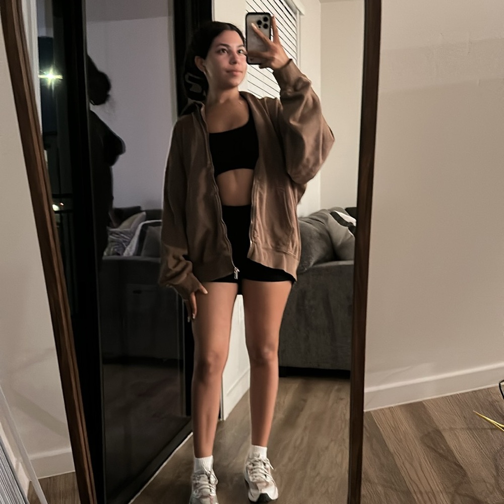 Brandy Melville Zip Up Christy Hoodie